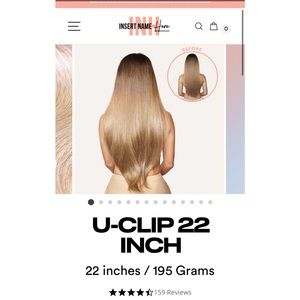 NWT INH 22” Honey Blonde U-Clip Extension